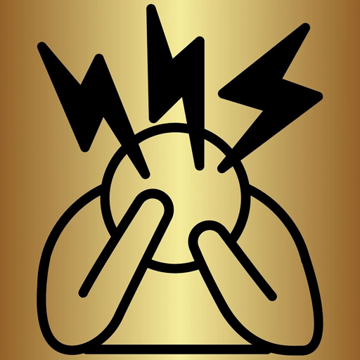 Idiotcoin logo: a person facepalming under lightning bolts